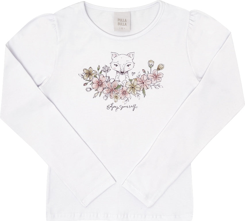 Blusa Feminina Infantil Meia Malha Flores