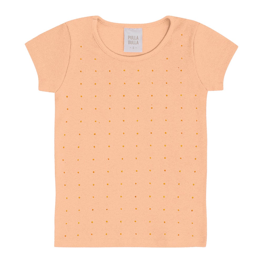 Blusa Feminina Infantil Canelada Brilho