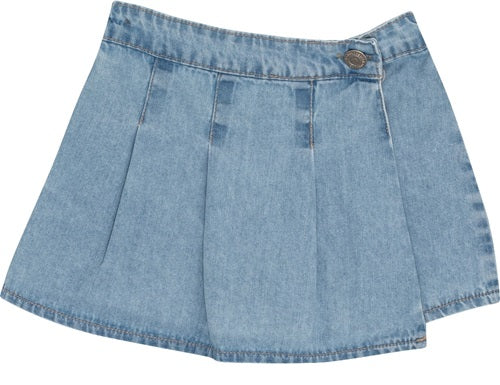 Conjunto Feminino Infantil Blusa e Short Saia Jeans