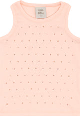 Blusa Regata Feminina Infantil Brilho