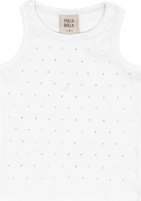 Blusa Regata Feminina Infantil Brilho