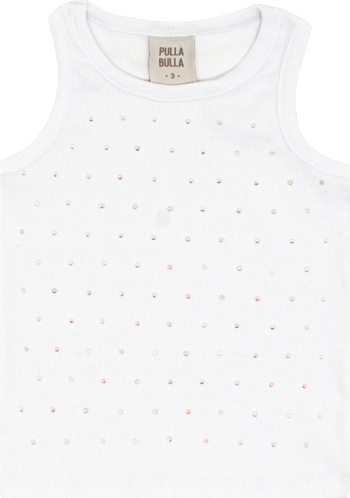 Blusa Regata Feminina Infantil Brilho