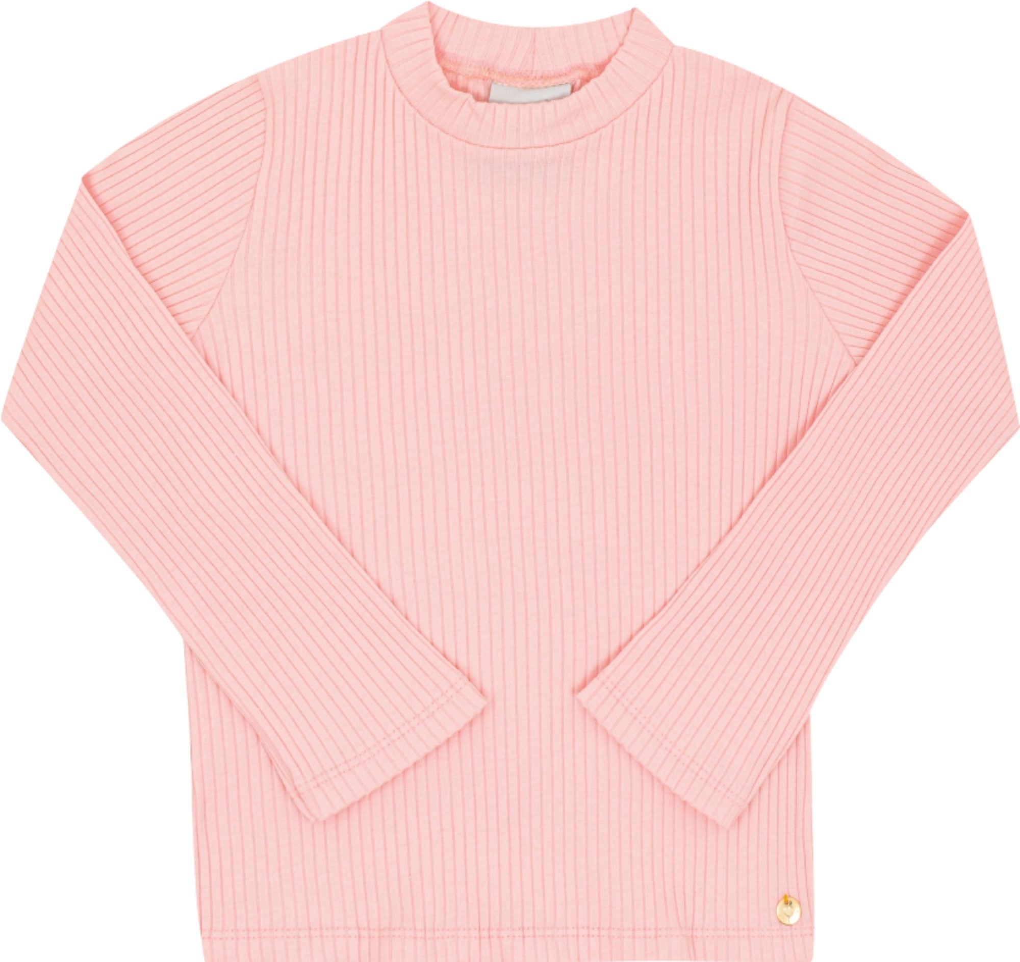 Blusa Feminina Infantil Canelada Pingente