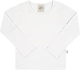 Blusa Feminina Infantil Manga Longa Basica