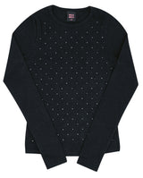 Blusa Feminina Juvenil Canelada Brilho
