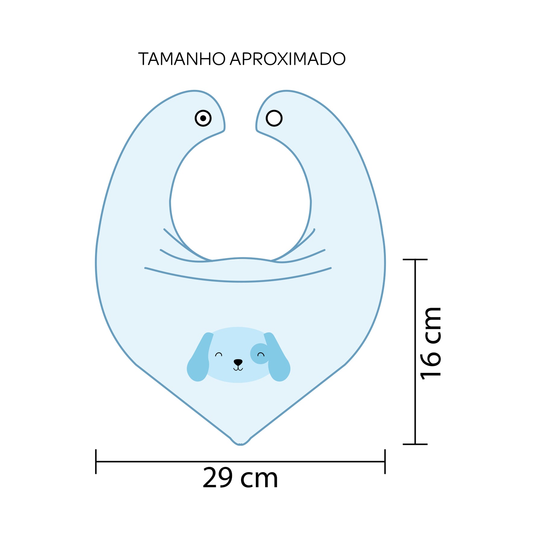 Babador Bandana Mami Bichuus Azul – Conforto e Qualidade Exclusiva