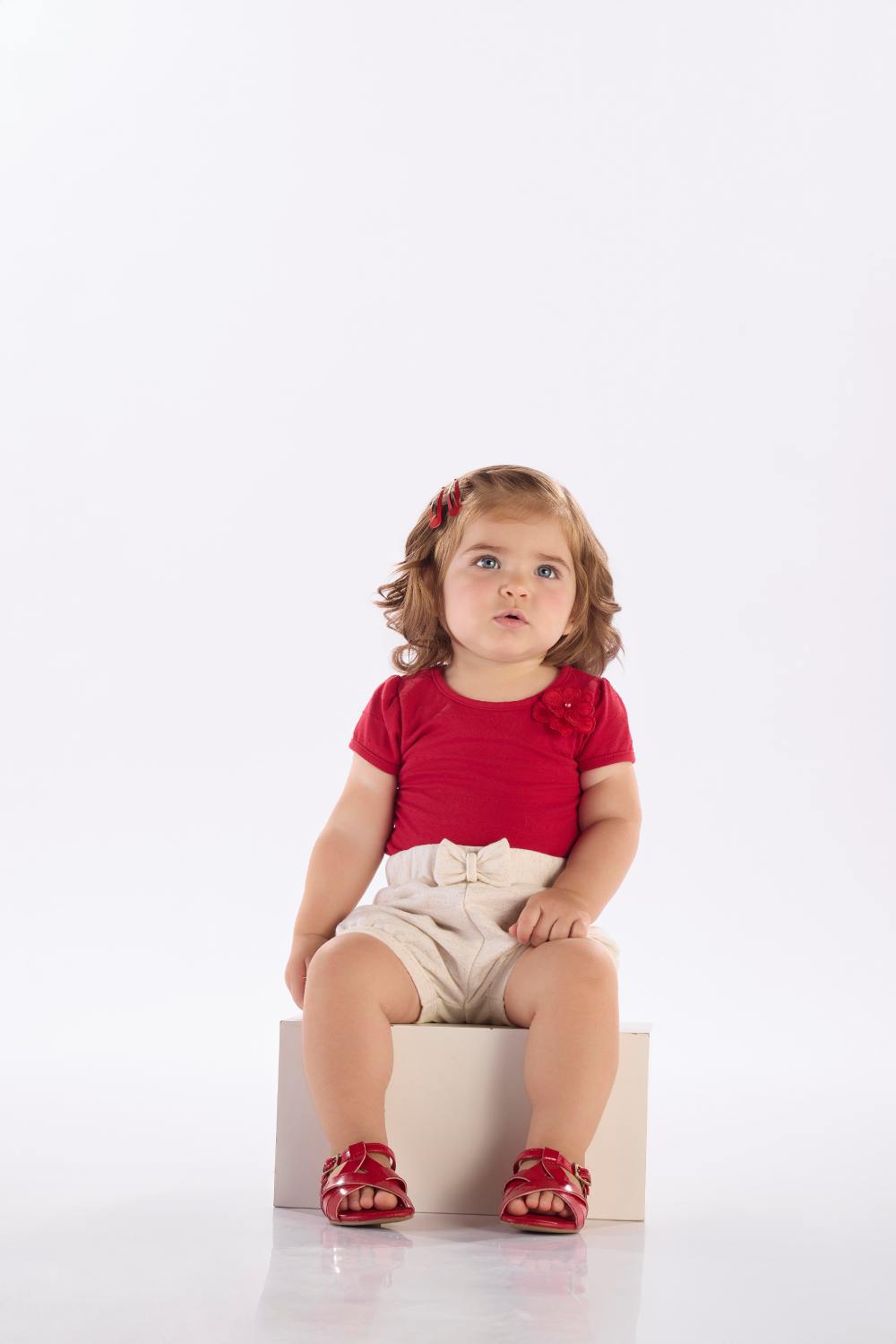 Body Feminino Infantil Flor