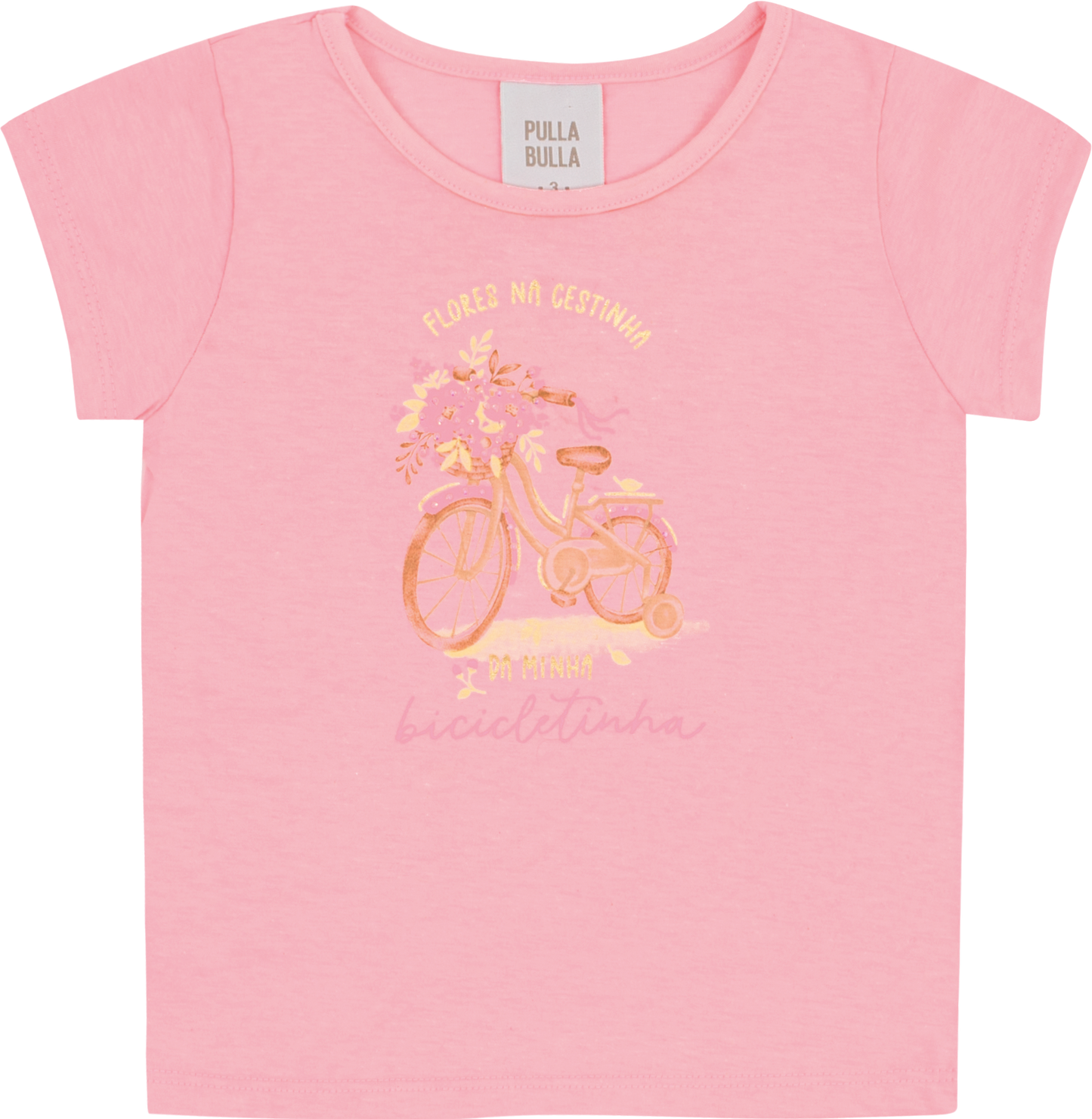 Blusa Feminina Infantil Flores Na Cestinha
