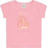 Blusa Feminina Infantil Flores Na Cestinha