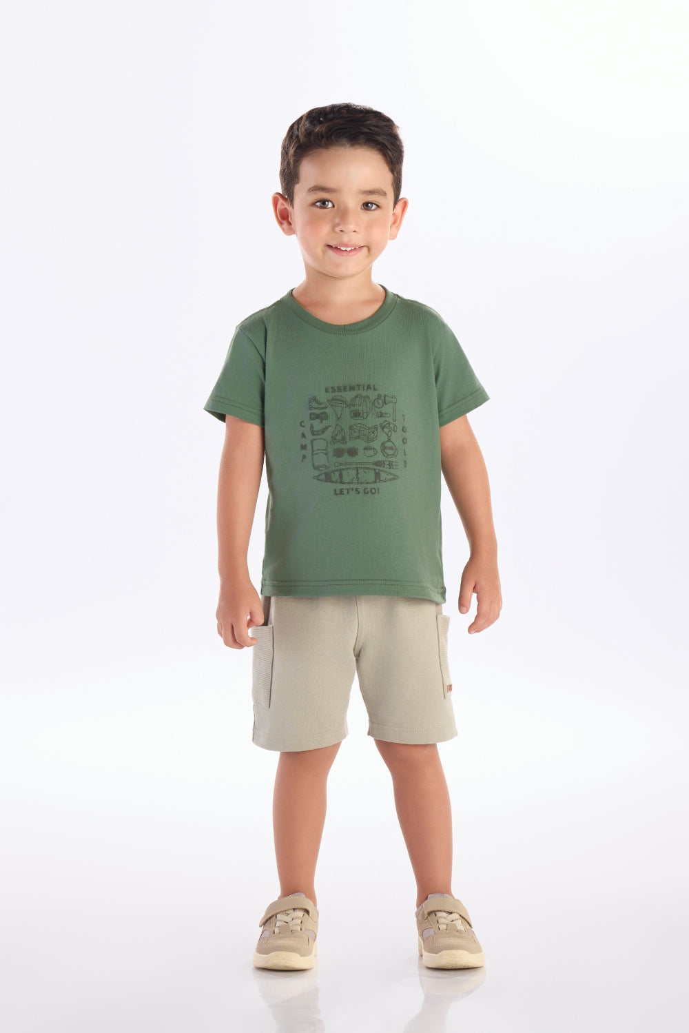 Camiseta Masculina Infantil Camp Tools