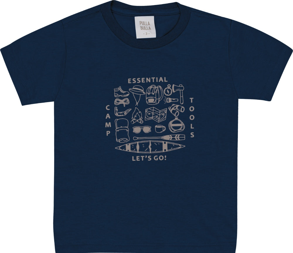 Camiseta Masculina Infantil Camp Tools