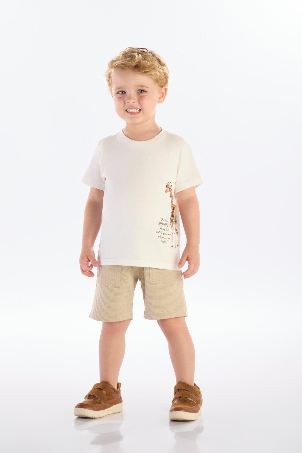 Conjunto Masculino Infantil Do Like a Giraffe
