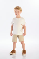 Conjunto Masculino Infantil Do Like a Giraffe