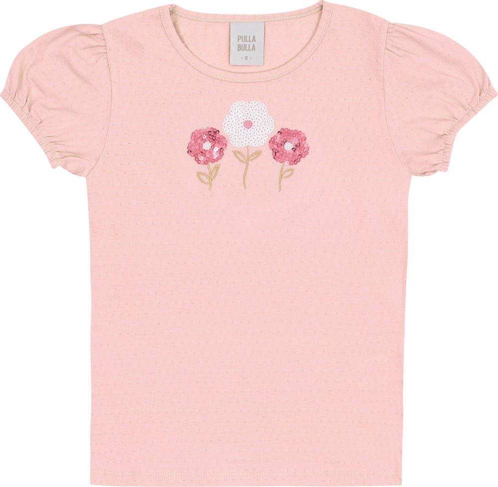 Blusa Feminina Infantil Pipoquinha Flor