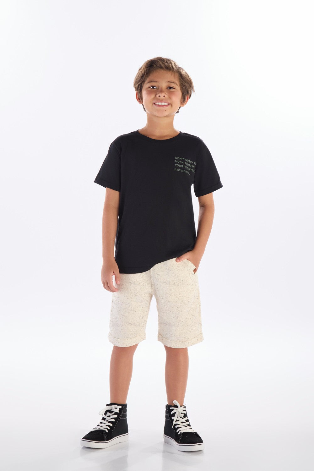 Bermuda Masculina Infantil Moletinho
