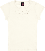 Blusa Feminina Infantil Canelada Brilho