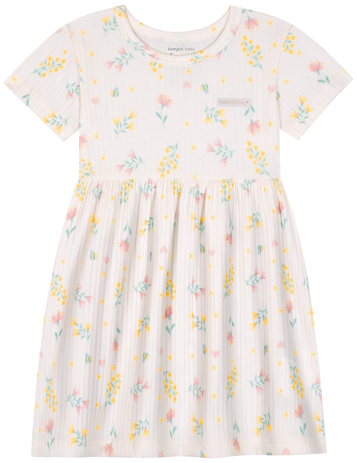 Vestido Feminino Infantil Malha Canelada