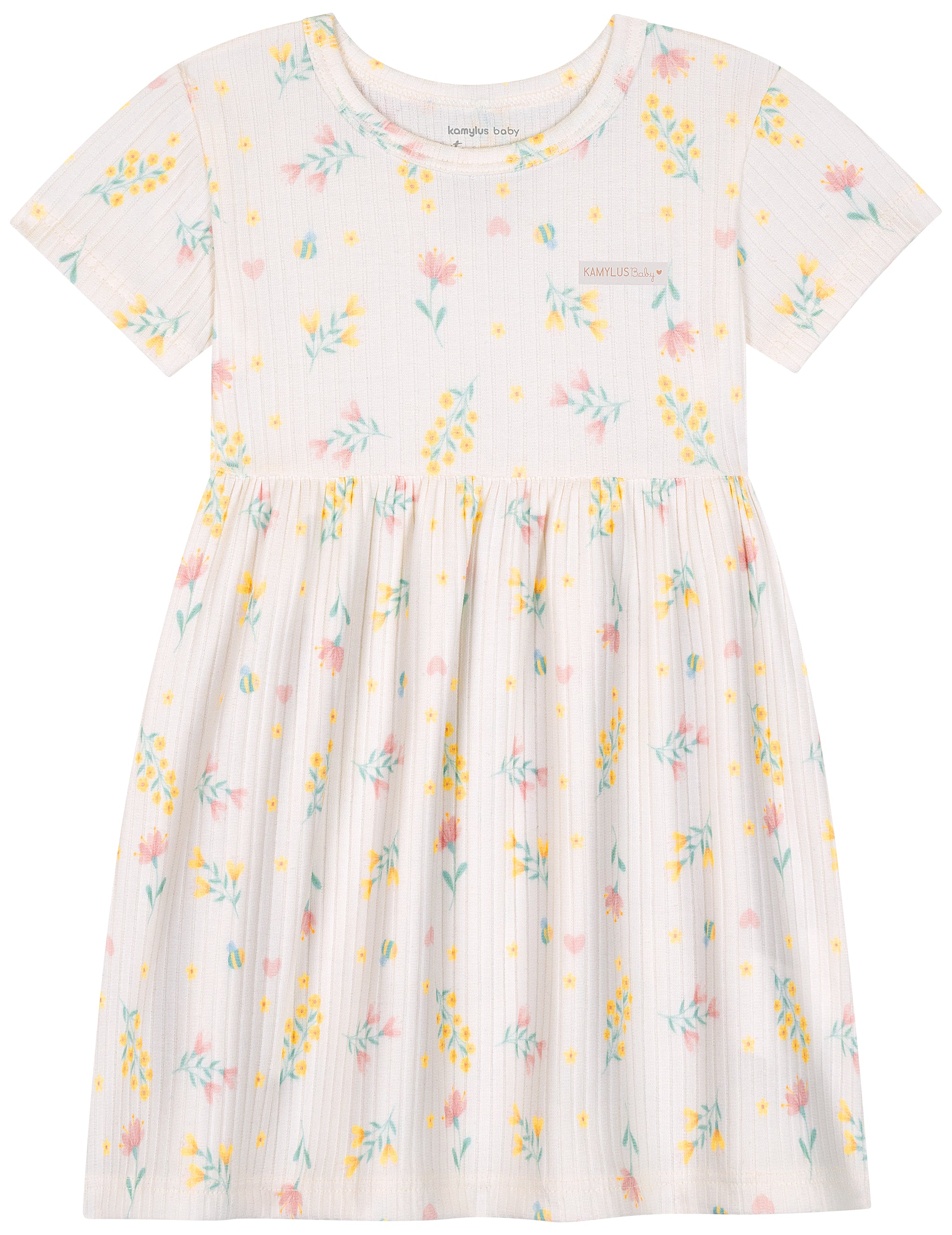 Vestido Feminino Infantil Malha Canelada