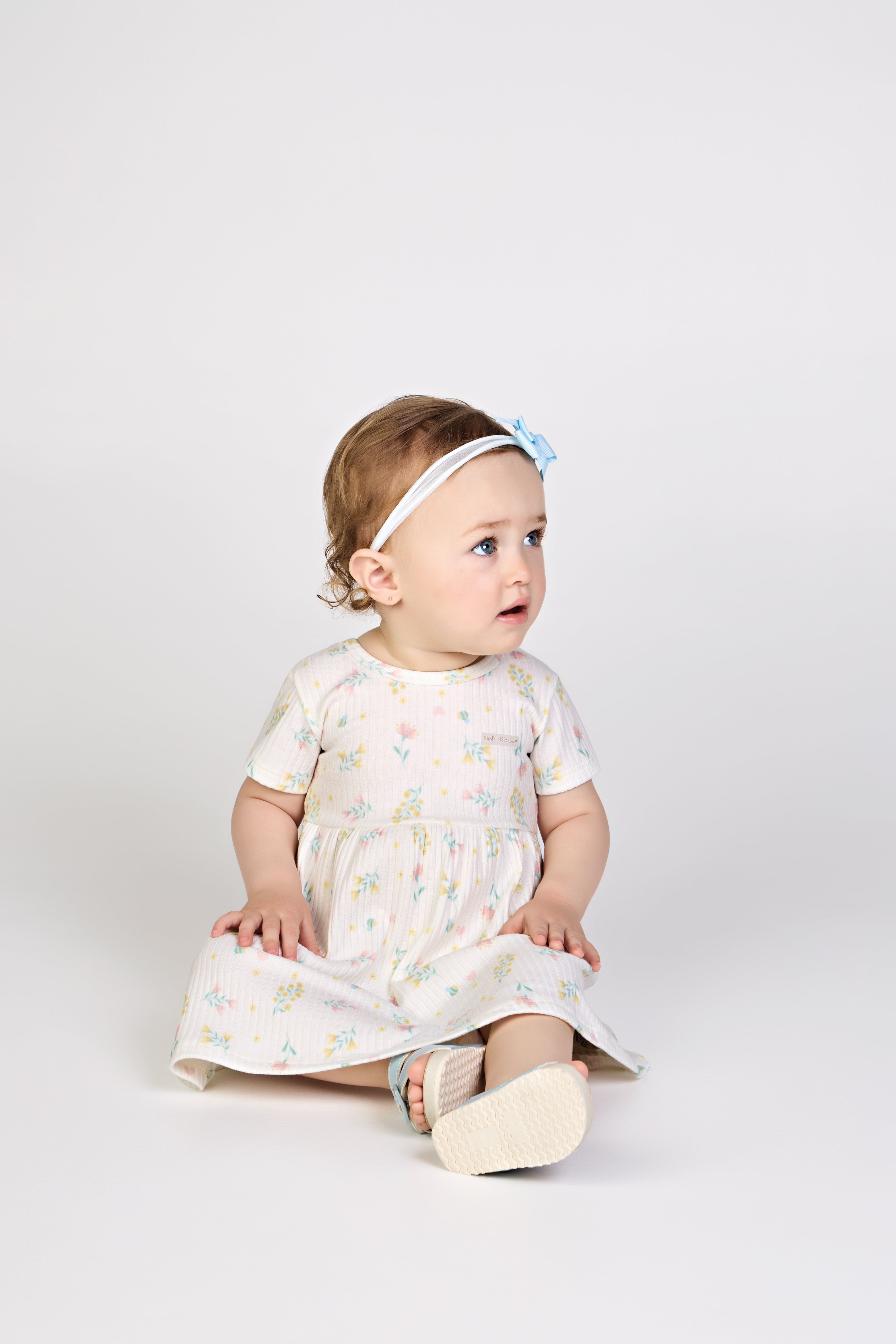 Vestido Feminino Infantil Malha Canelada