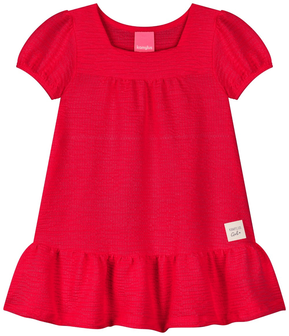 Vestido Feminino Infantil Malha Bubble