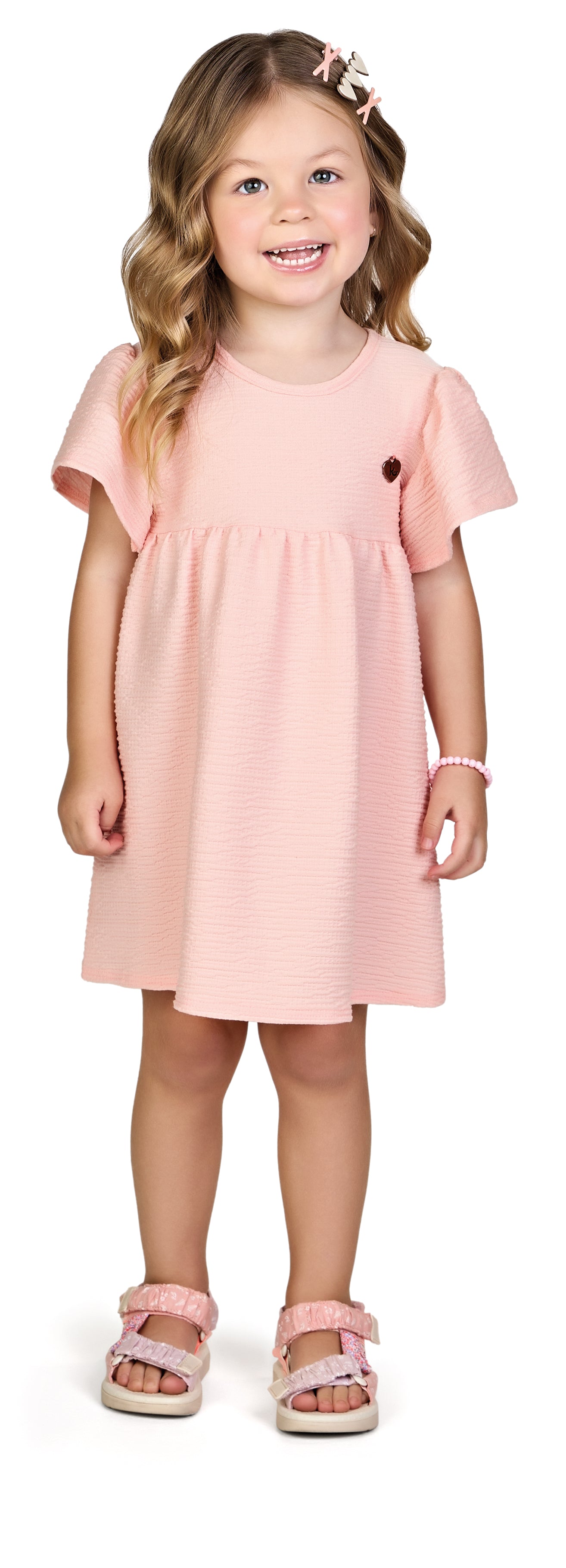 Vestido Feminino Infantil Malha Laise