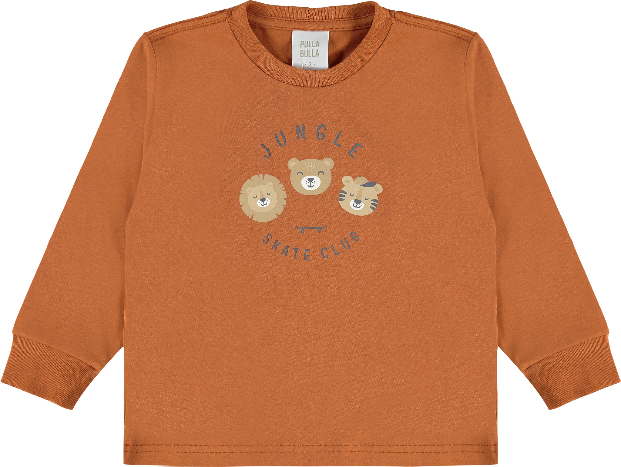 Camiseta Masculina Infantil Manga Longa Pulla Bulla – Jungle Skate Club com Estilo Divertido