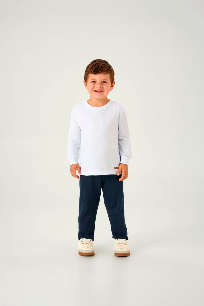 Camiseta Masculina Infantil Manga Longa Pulla Bulla – Conforto e Estilo Essencial