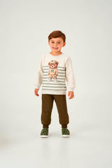 Conjunto Masculino Infantil Pulla Bulla – Estilo e Diversão com Ursinho Team