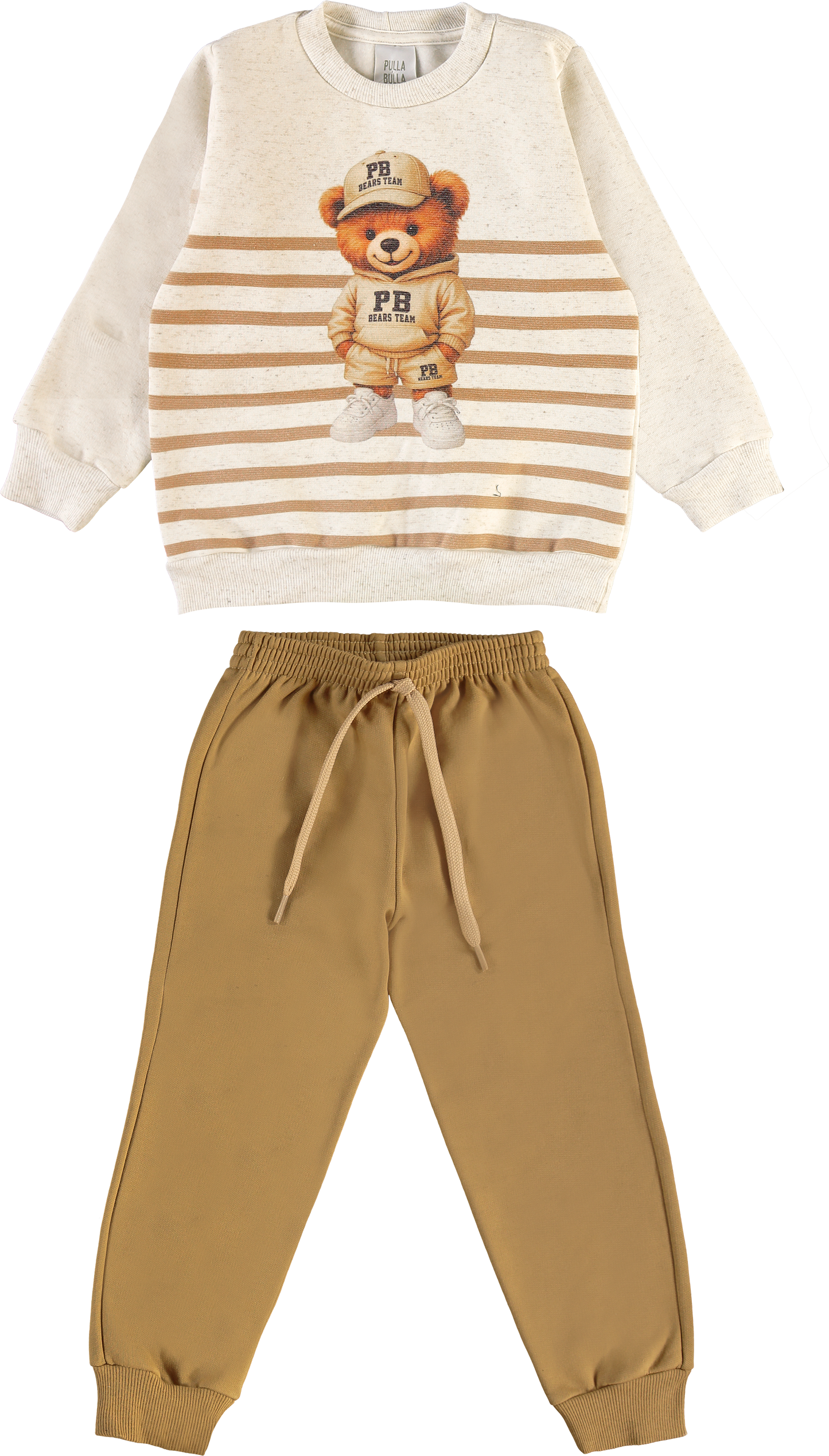 Conjunto Masculino Infantil Pulla Bulla – Estilo e Diversão com Ursinho Team