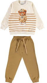 Conjunto Masculino Infantil Pulla Bulla – Estilo e Diversão com Ursinho Team