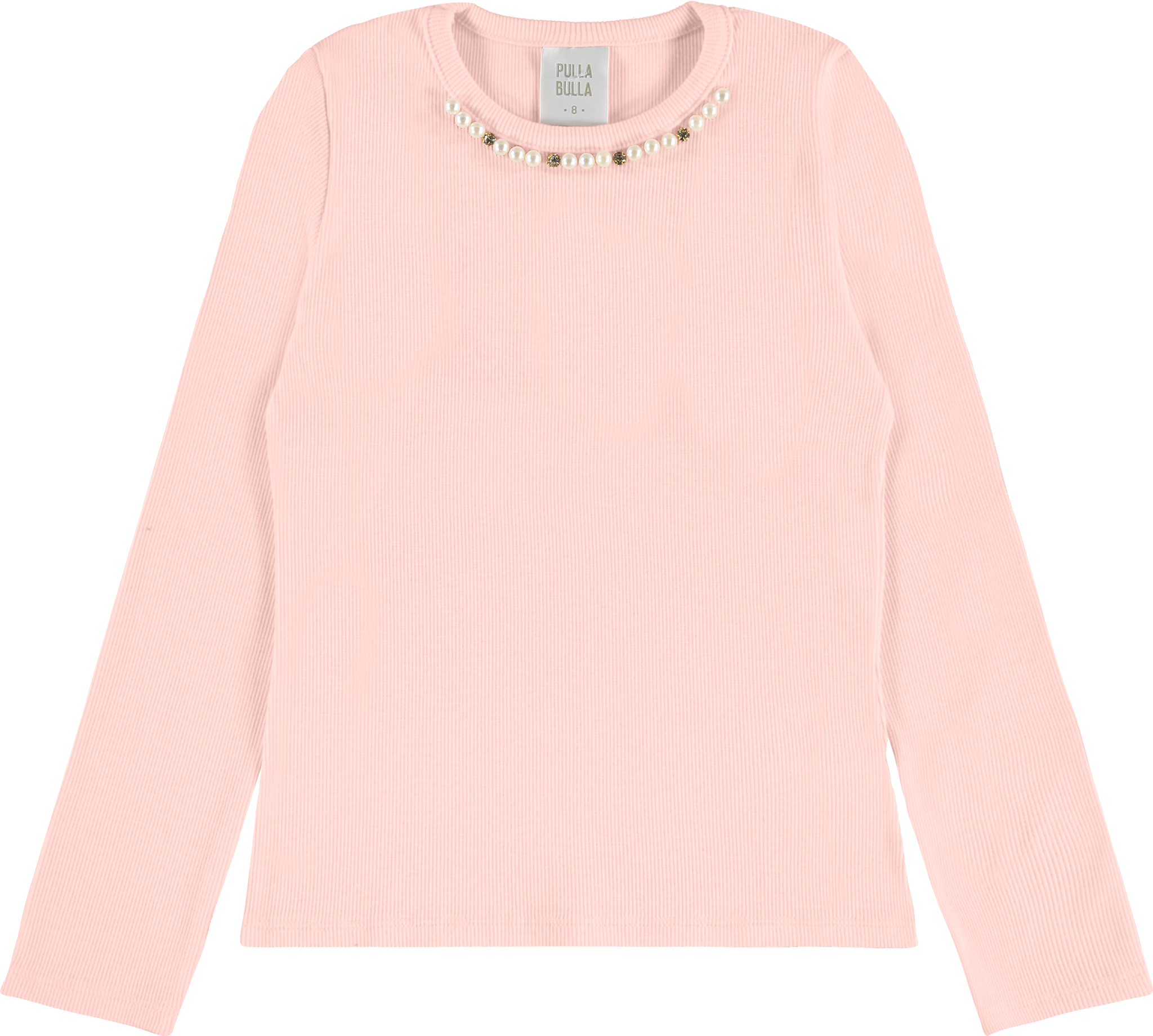 Blusa Feminina Infantil Pulla Bulla – Elegância com Detalhes de Pérolas
