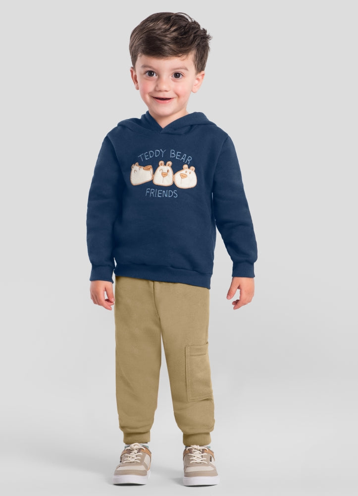 Conjunto Infantil Masculino Moletom Teddy Bear Freends