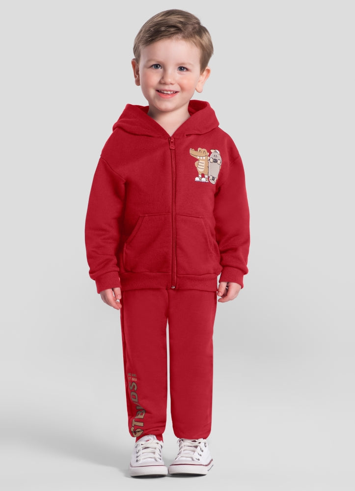 Conjunto Infantil Masculino Moleton Jacarezinho Skate
