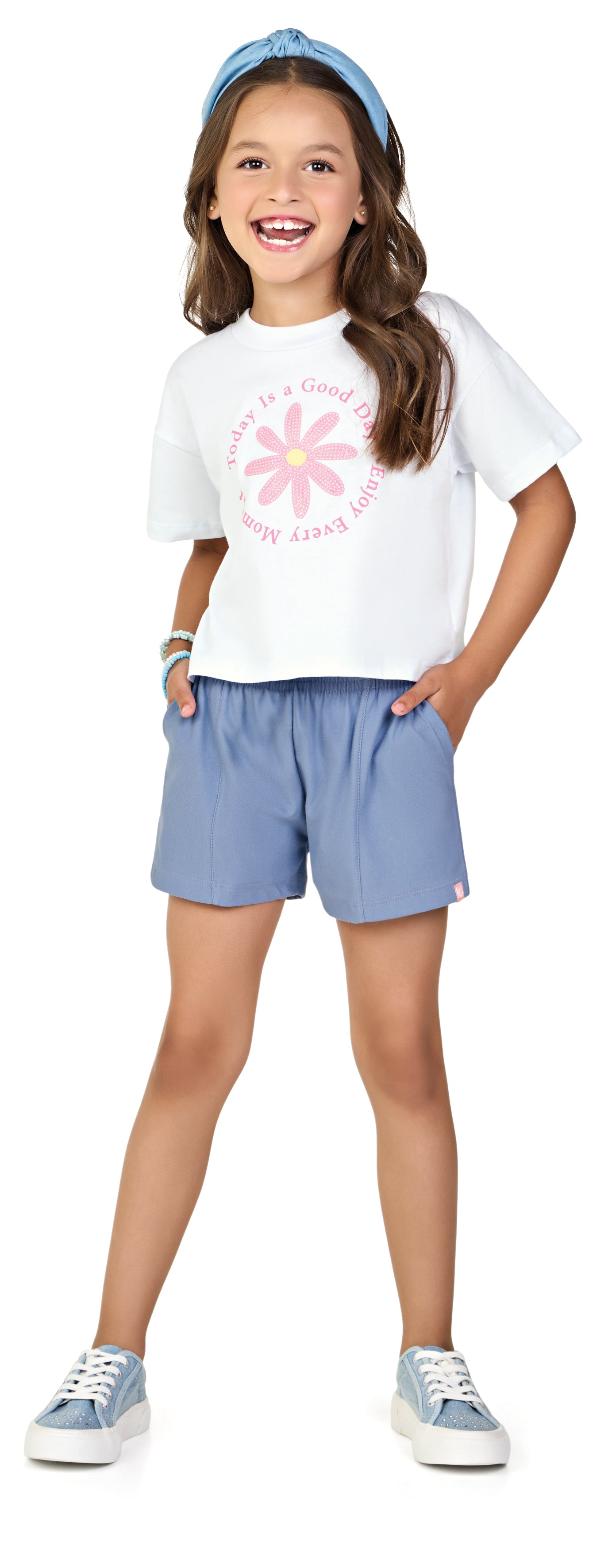 Conjunto Feminino Infantil  Today Is Good Day
