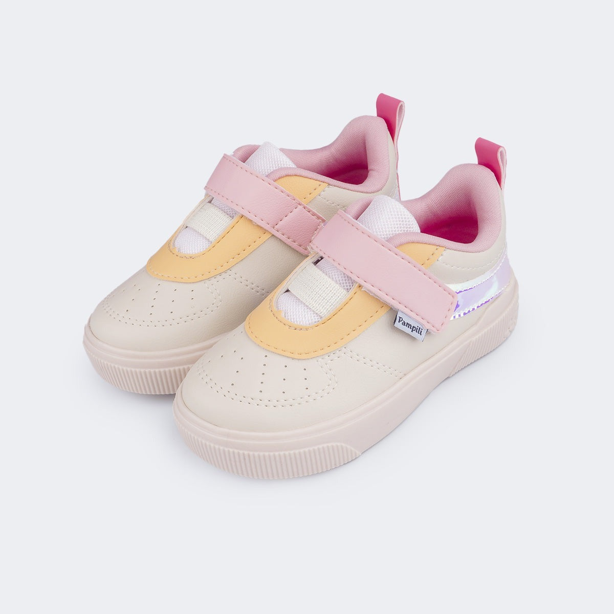Tênis Feminino Infantil  Yumi Holográfico Fecho