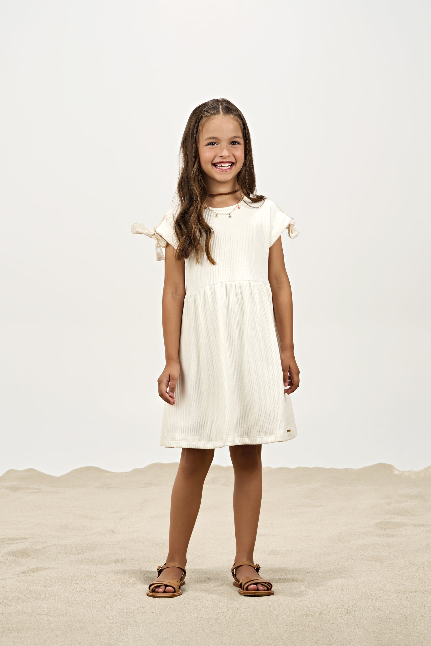 Vestido Feminino Infantil Vegas Tricot Favo