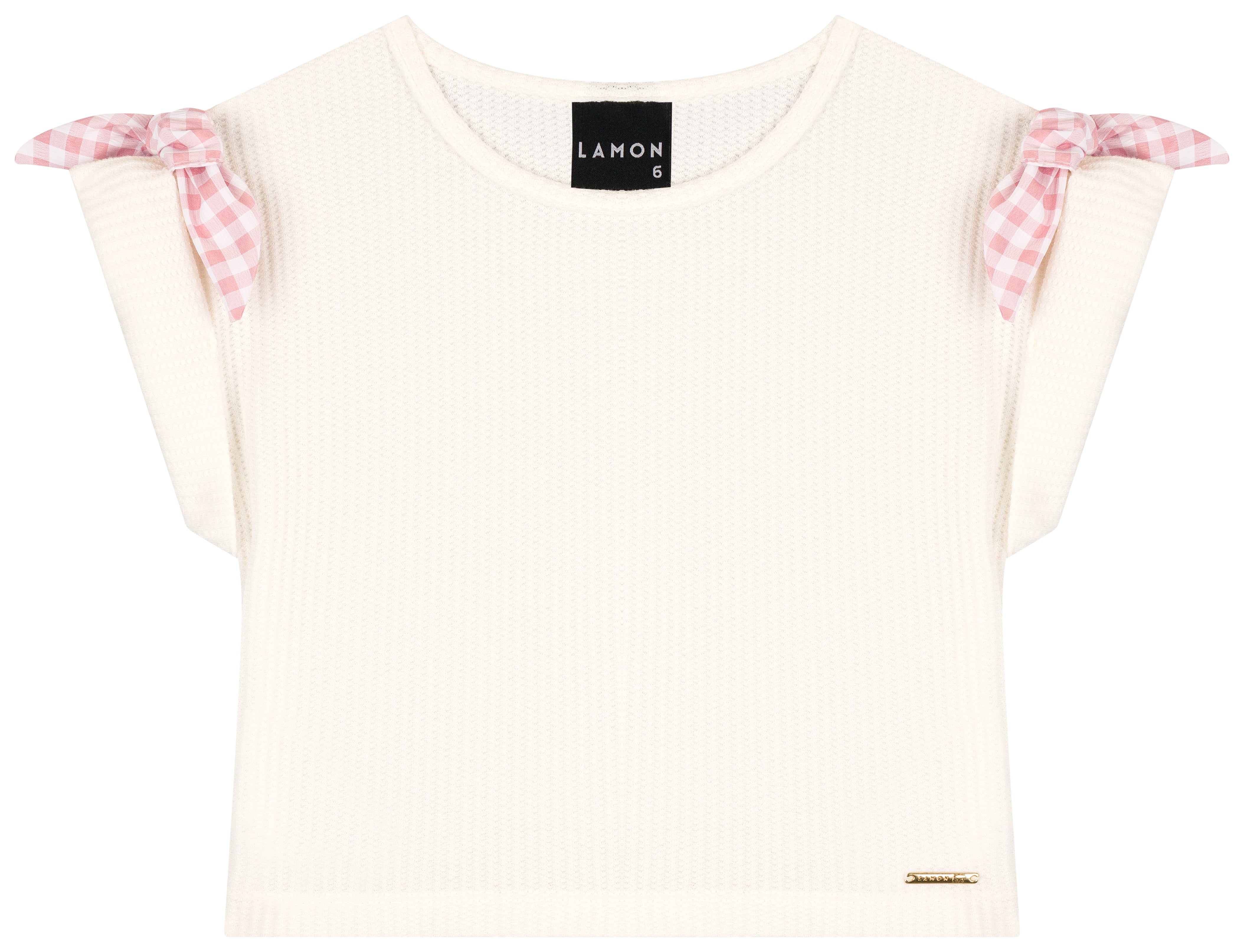 Conjunto Feminino Infantil Vegas Trico Saia Xadrez