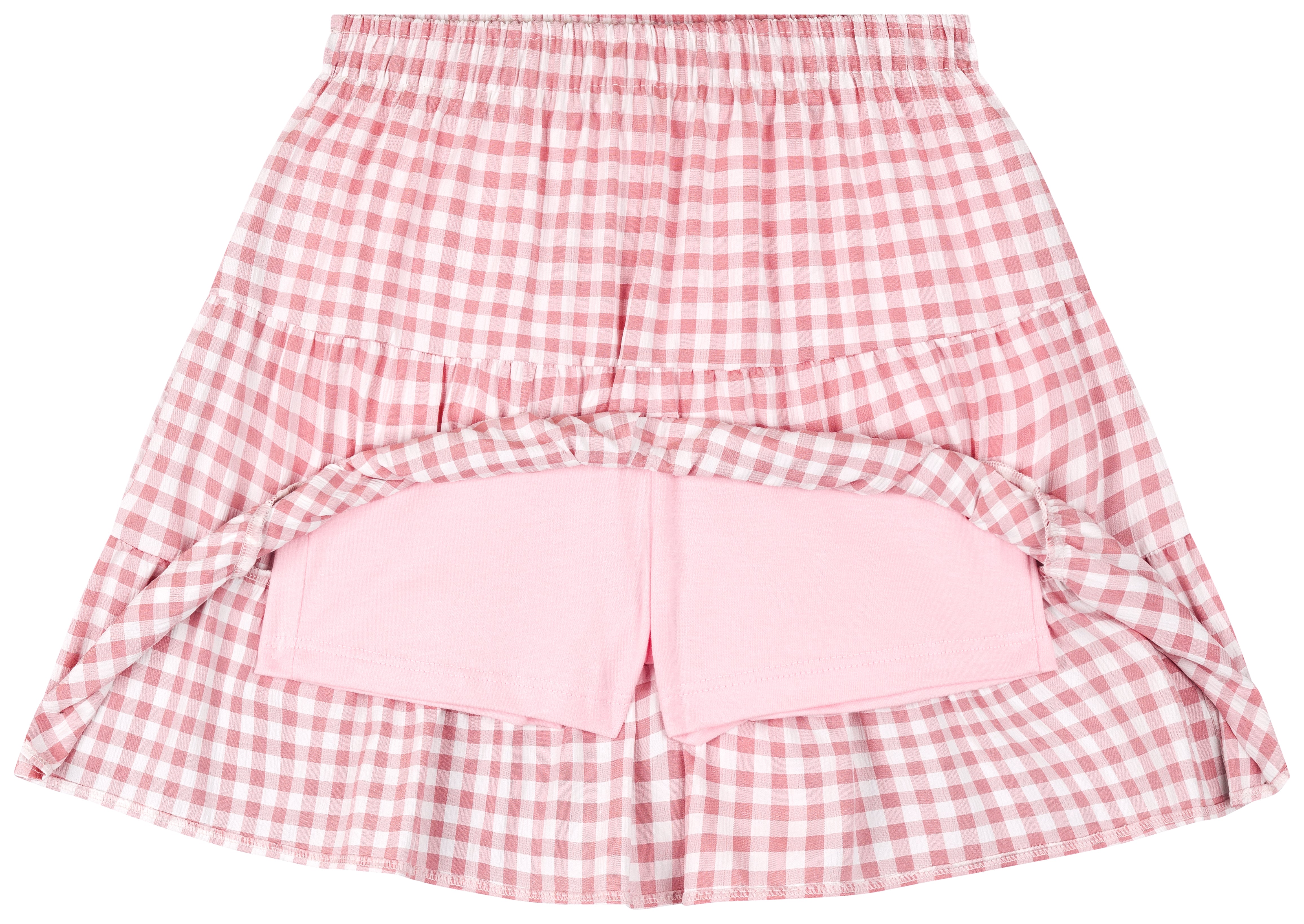 Conjunto Feminino Infantil Vegas Trico Saia Xadrez