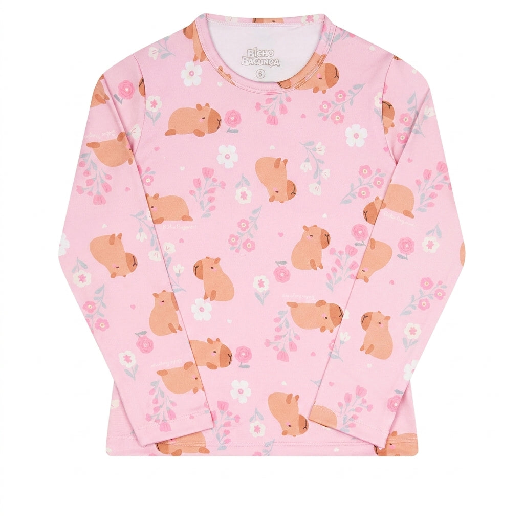 Conjunto Feminino Térmico em Suplex Sublimado Leve e Confortável