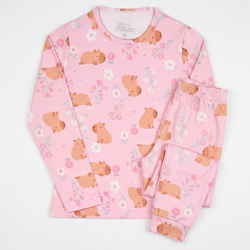 Conjunto Feminino Térmico em Suplex Sublimado Leve e Confortável