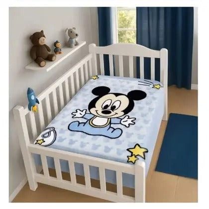 Cobertor Raschel Masculino Disney Baby Jolitex Azul Claro