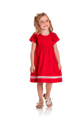 Vestido Feminino Infantil Meia Malha Festa
