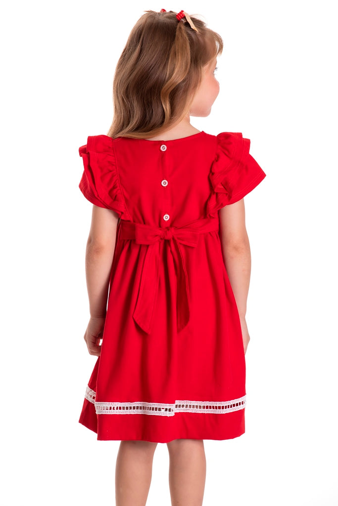 Vestido Feminino Infantil Meia Malha Festa