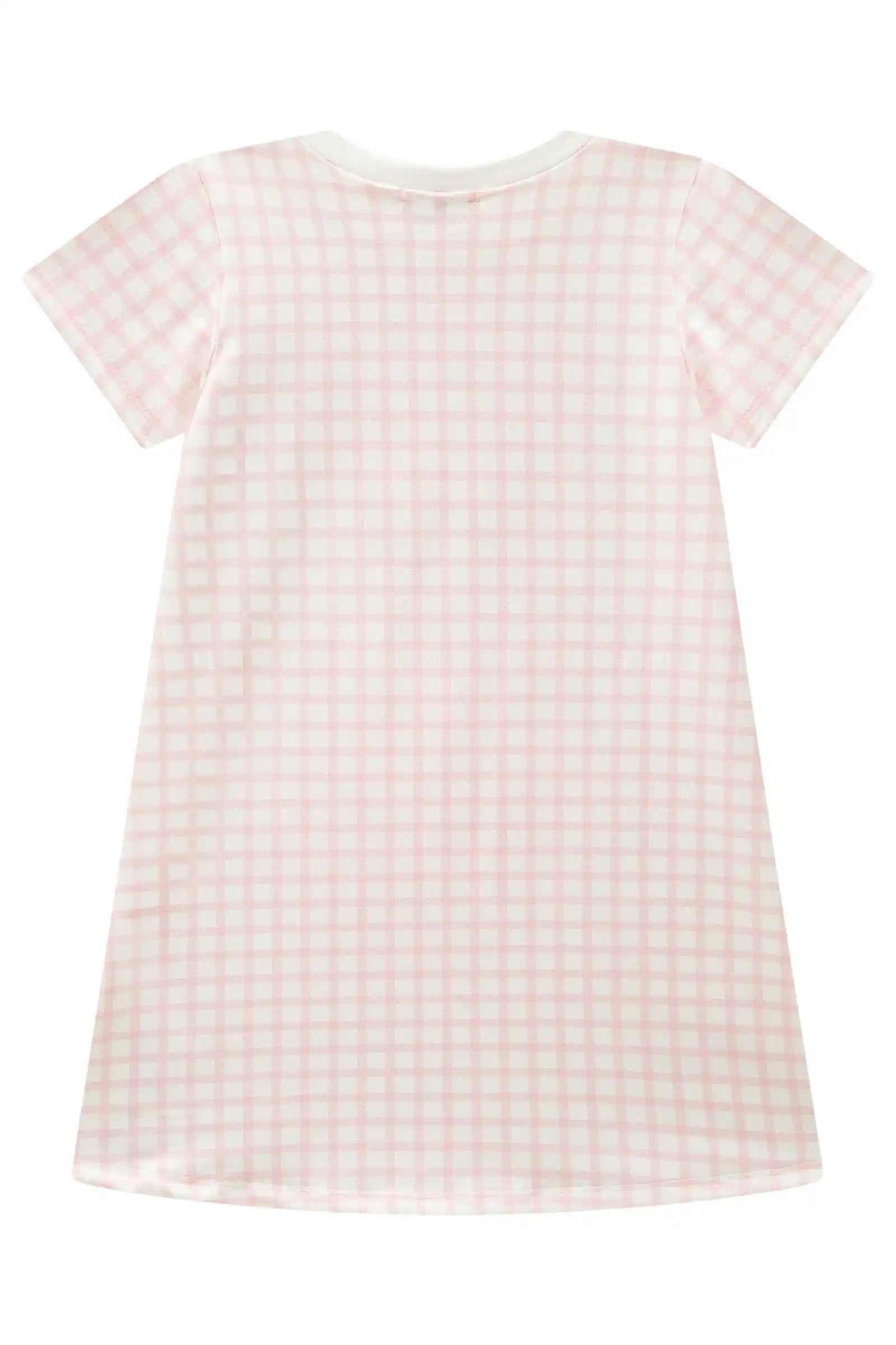 Vestido Feminino Infantil Molecotton Ursinha Princesa