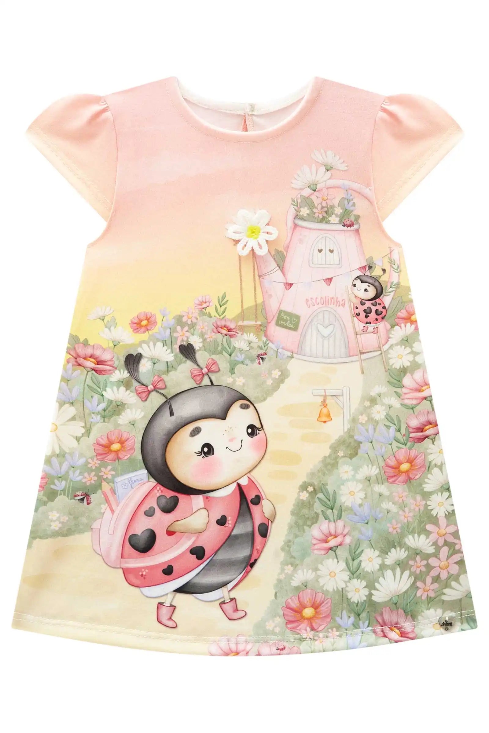 Vestido Feminino Infantil Escolinha