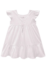 Vestido Feminino Infantil Tricoline Texturizado