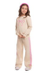 Conjunto Infantil Feminino Casaco Moletom Laço com Legging Molecotton – Conforto e Charme para o Dia a Dia