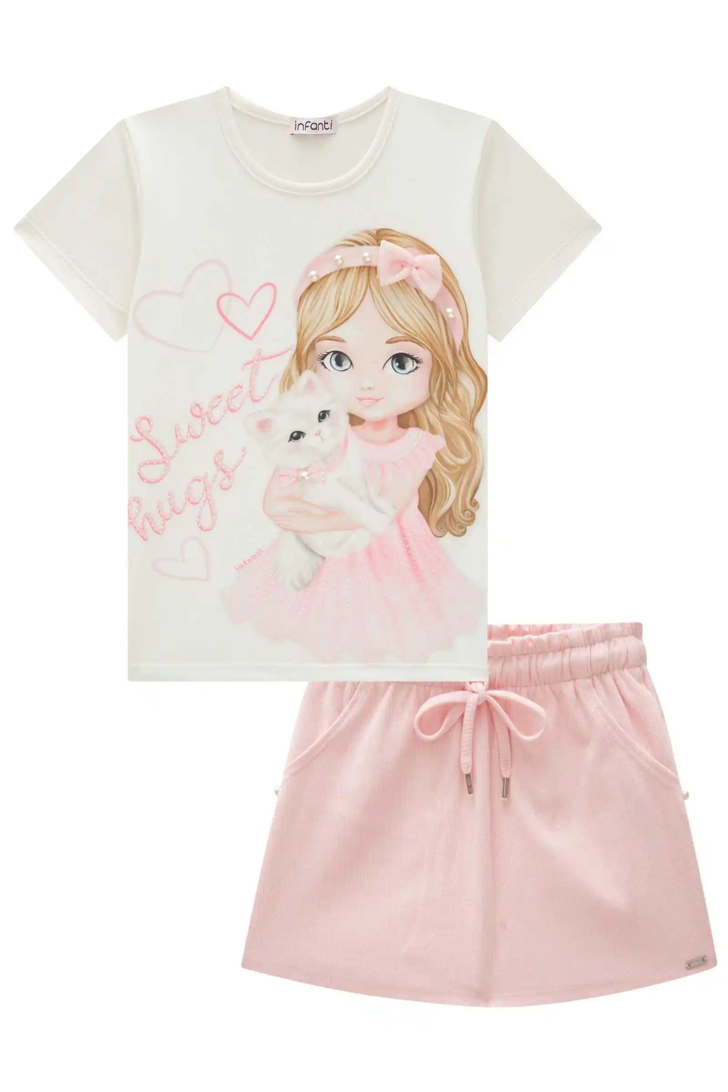 Conjunto Feminino Infantil Luvet Hugs