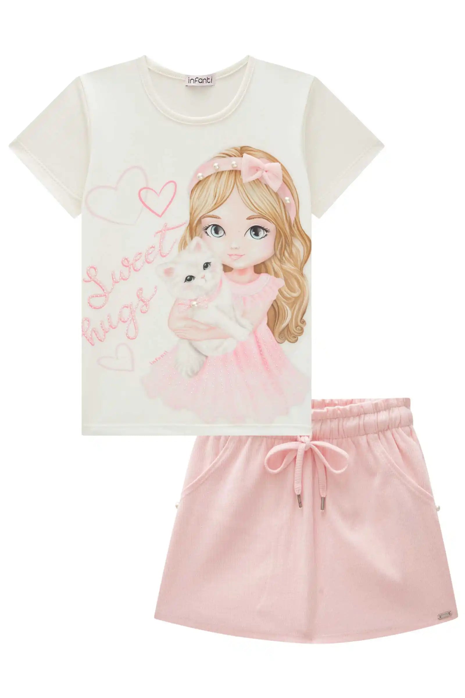 Conjunto Feminino Infantil Luvet Hugs