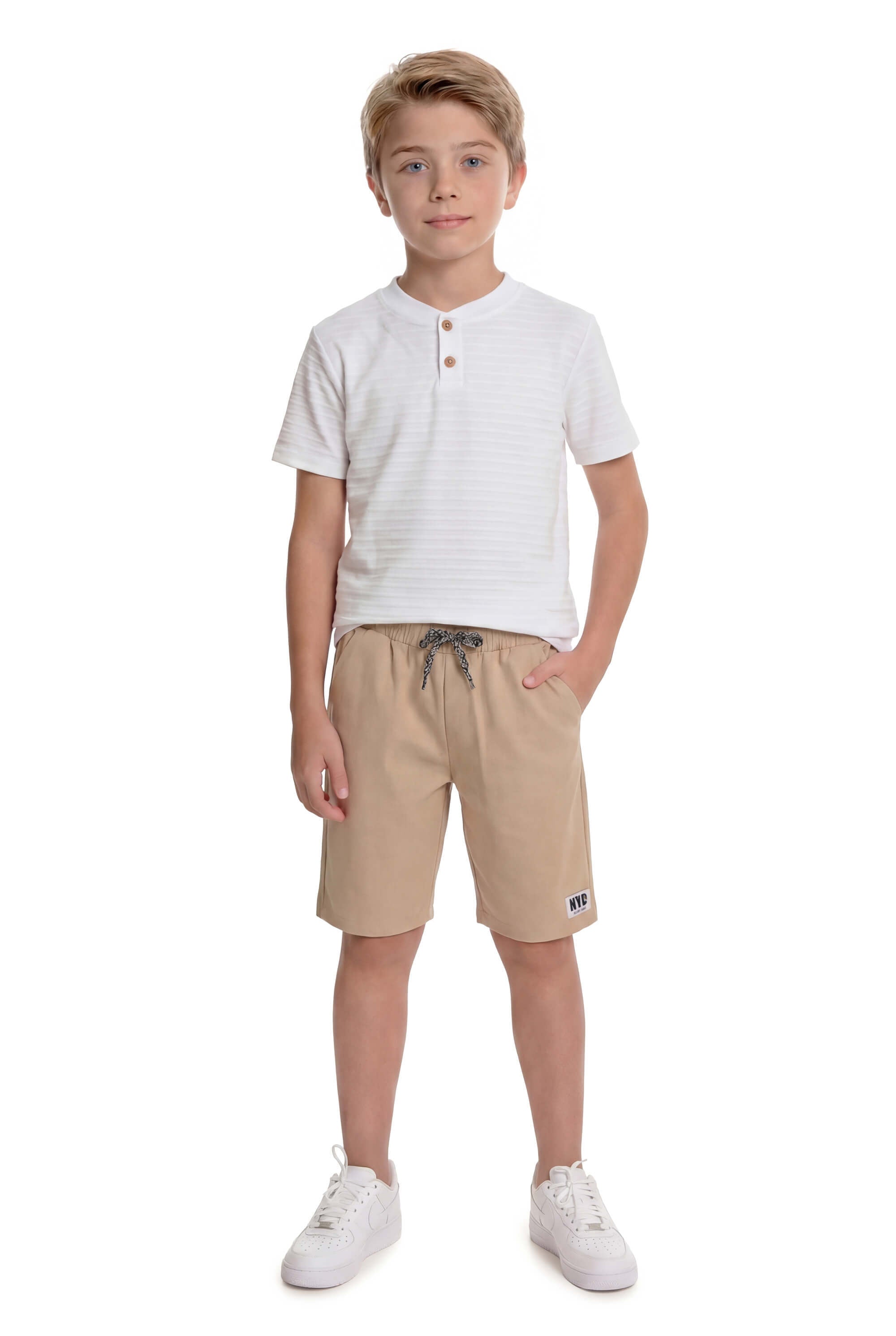 Bermuda Infantil Sarja NYC – Estilo e Conforto Urbano